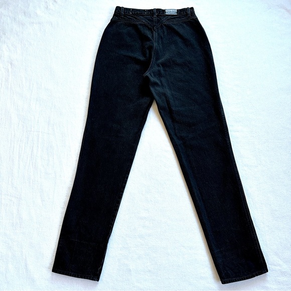ROCKIES VTG 80s 90s BAREBACK HIGH RISE RELAXED FIT BLACK MOM JEANS. Sz 13/32 - Picture 2 of 12